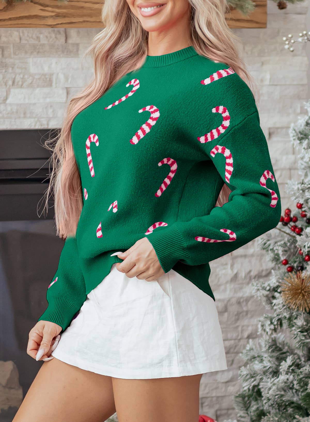 Christmas Candy Cane Sweater