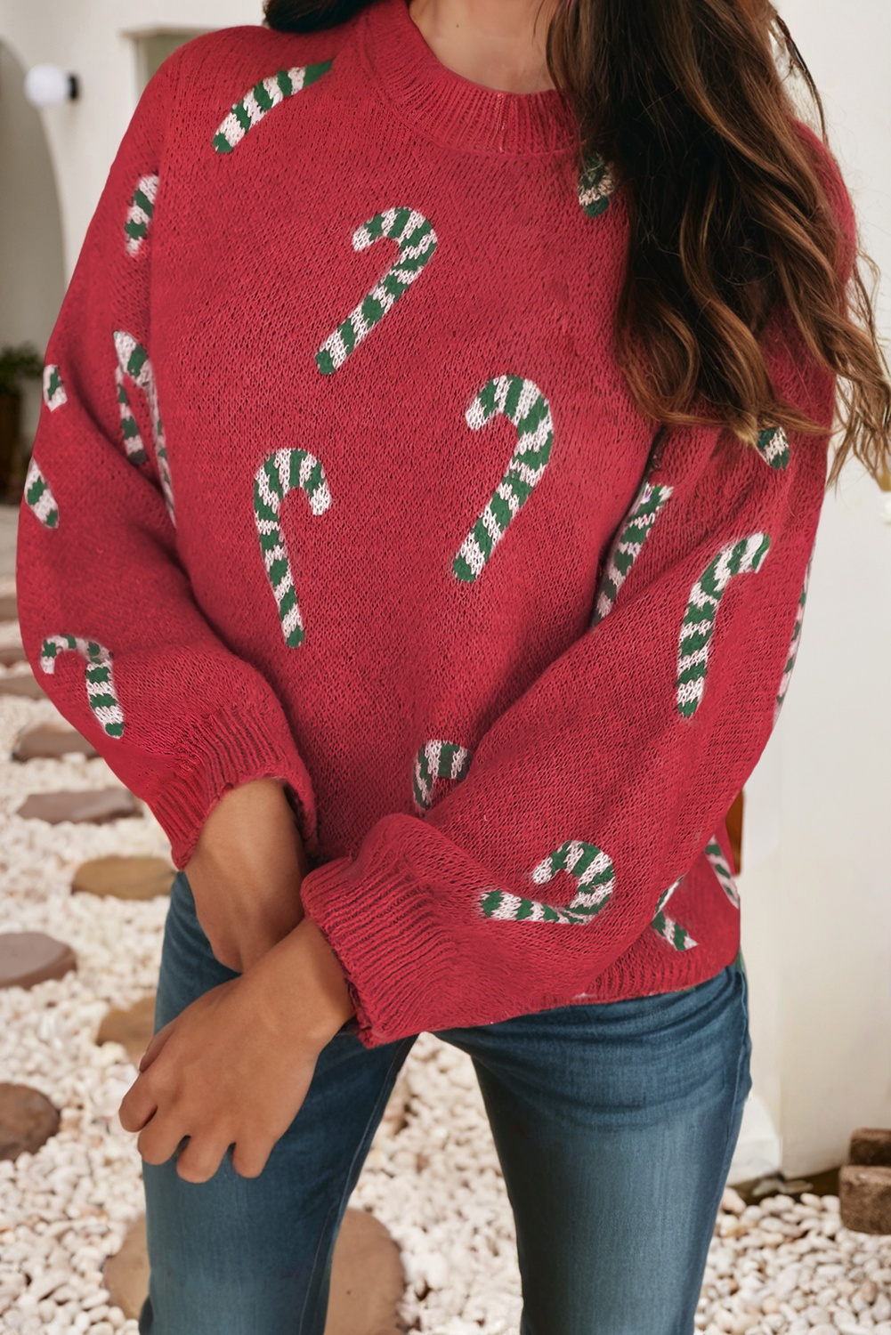 Christmas Candy Cane Sweater