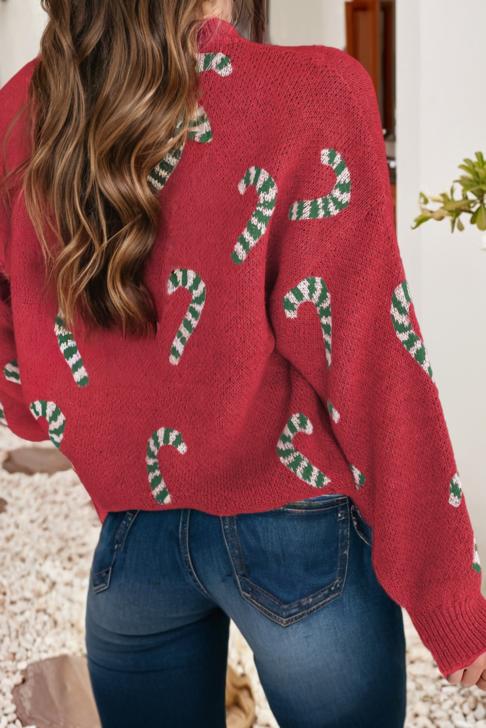 Christmas Candy Cane Sweater
